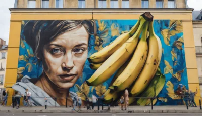 découvrez les incroyables fresques monumentales du festival de 'street art' banana pschit à dijon et laissez-vous surprendre !