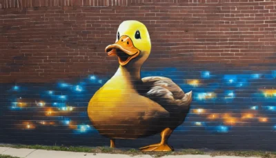 découvrez l'histoire fascinante de l'apparition mystérieuse d'un canard géant à waynesboro durant la nuit, une oeuvre d'art de rue étonnante à laquelle se rattache un récit captivant.