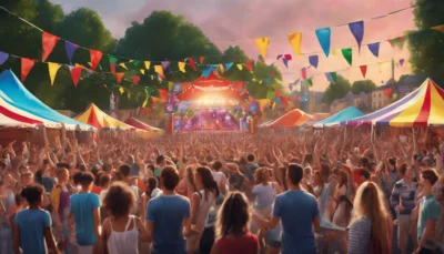 découvrez le grandchamp’bardement, un festival vibrant qui allie concerts envoûtants et spectacles d'arts de la rue. vivez une expérience unique en pleine rentrée, où la musique et la créativité se rencontrent pour célébrer l'énergie de la nouvelle saison.