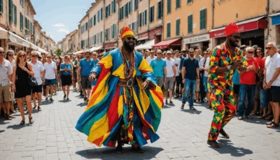 découvrez le festival vibrant des arts de rue au pont des arts à mallemort le 14 juin 2025 ! plongez dans une atmosphère festive avec des performances captivantes, des artistes talentueux et une multitude d'activités pour toute la famille. ne manquez pas cet événement unique qui célèbre la créativité et l'énergie des arts en plein air.